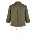Rabe - 54-221021 Losse hemd vest in kaki met bloem. Rabe - 54-221021 Losse hemd vest in kaki met bloem.